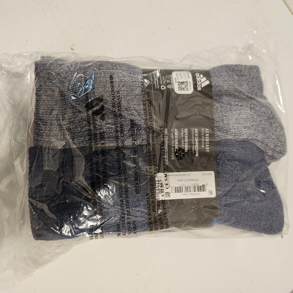 ADIDAS Men's Cushioned Socks - Pack of 6